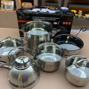 12pcs High Quality Stainless Cookware Set