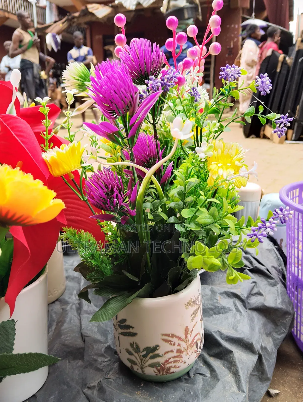 Artificial Decorative Mug Flower