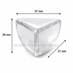 4pcs Transparent Child Safety Corner Guards With Adhesive Tape