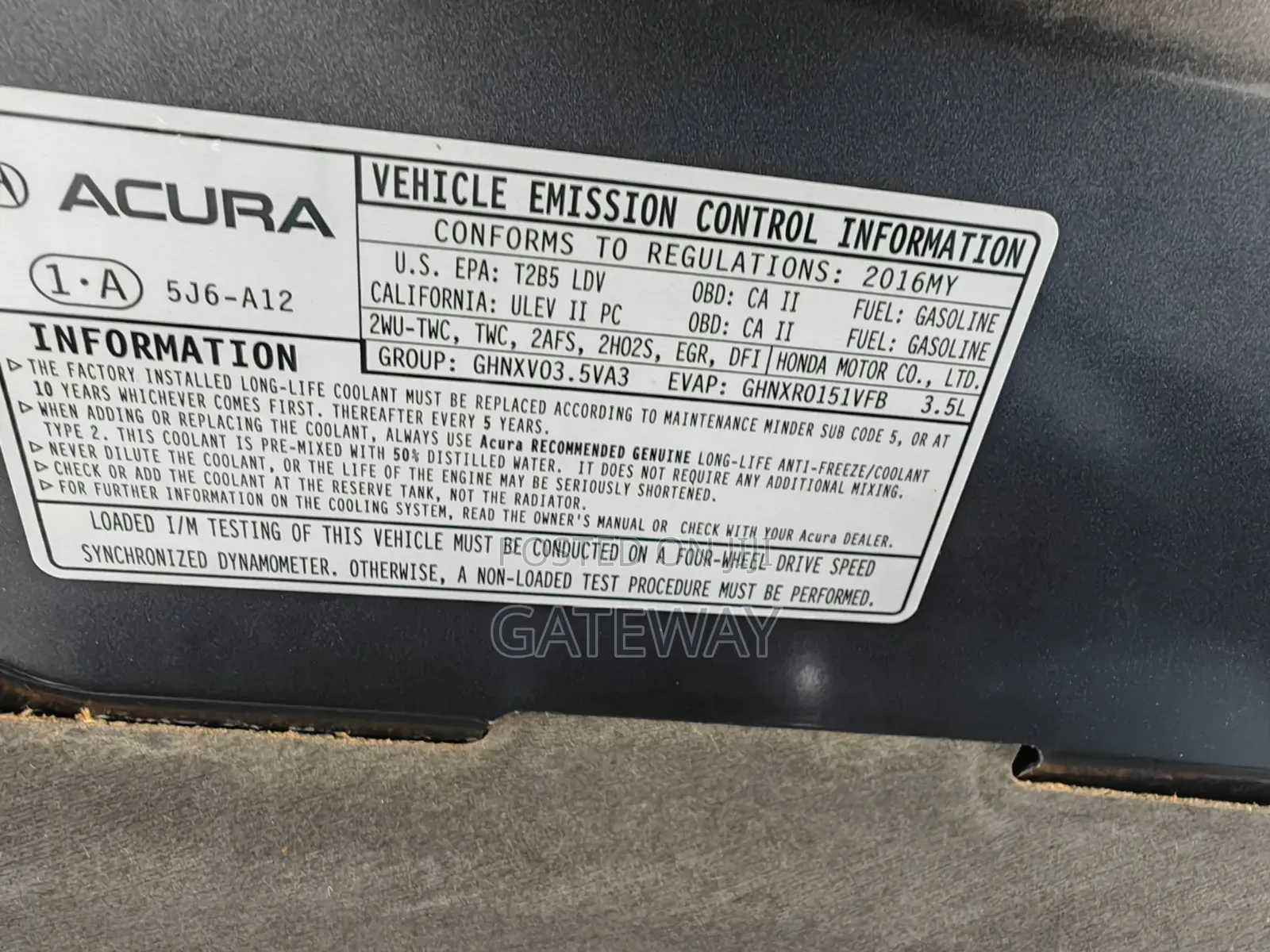 Acura MDX 2016 Gray