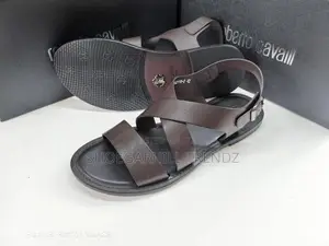 Roberto Cavalli Men's Quality Sandals in Black and Brown Colours