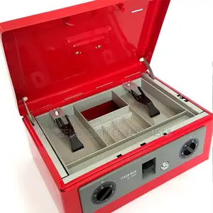 Security Cash Box Safe With Key Combinations Lock 302