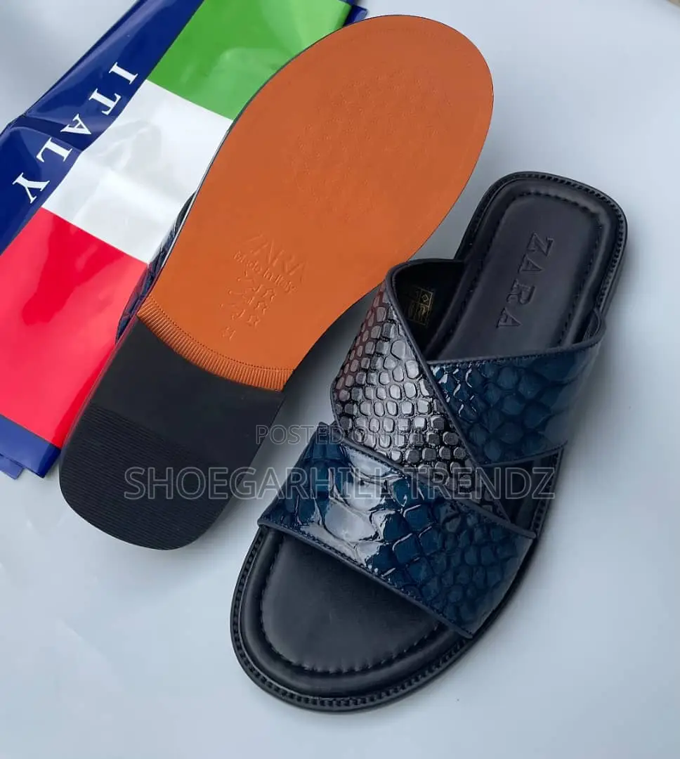 Zara PalmQuality Leather Slippers