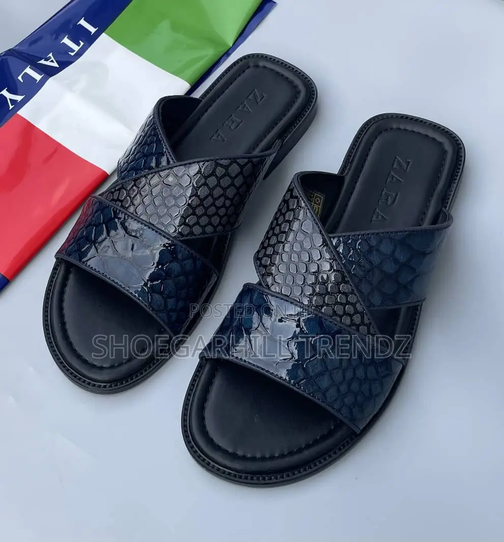 Zara PalmQuality Leather Slippers
