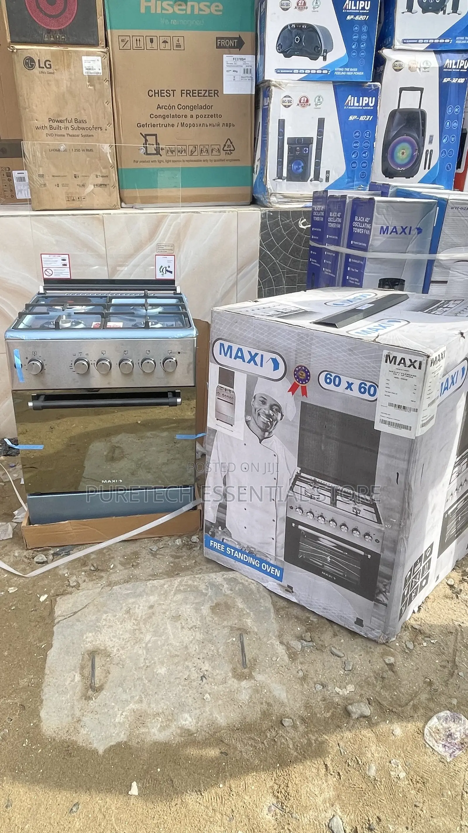 New Maxi 60x60 Standing Gas Cooker (Maxi Style)