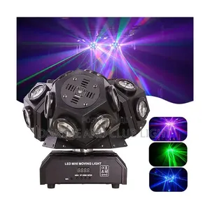3 Arms Moving Head + Laser Effect Light