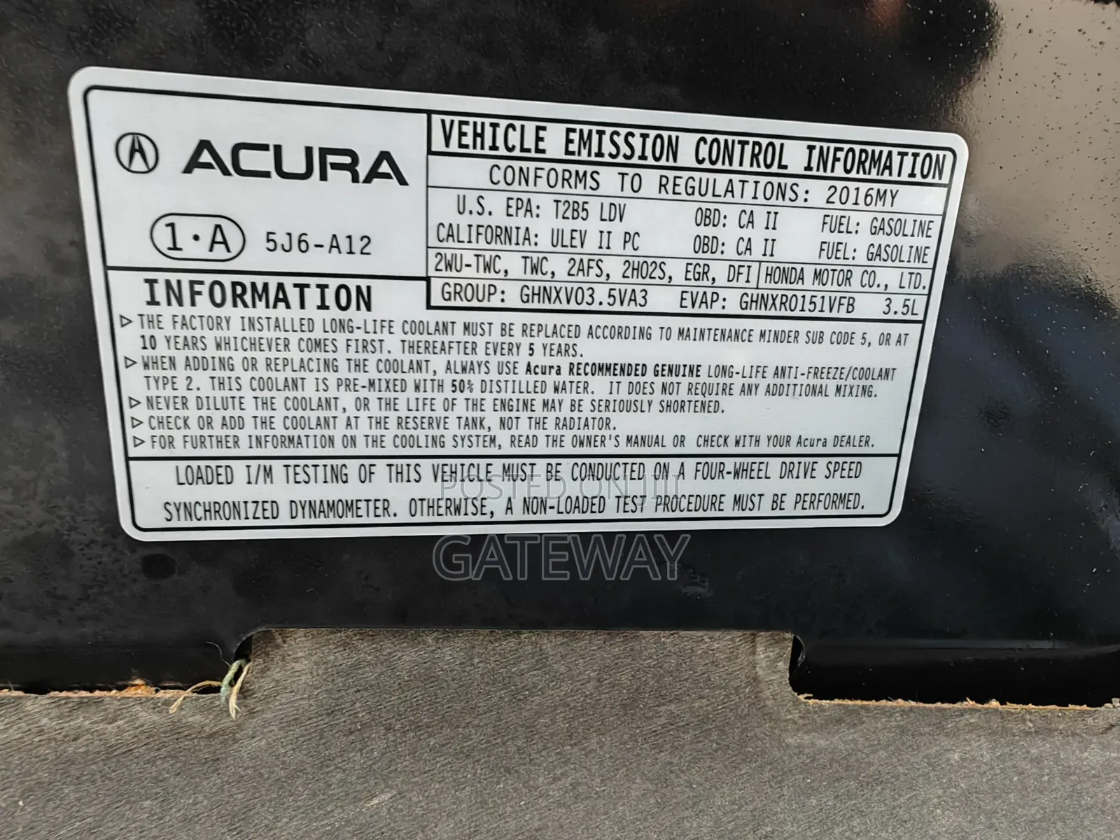 Acura MDX 2016 Black