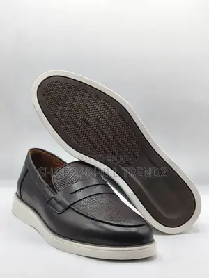 Sf Men Italian Loafer Shoes Black and Brown in 2 Designs
