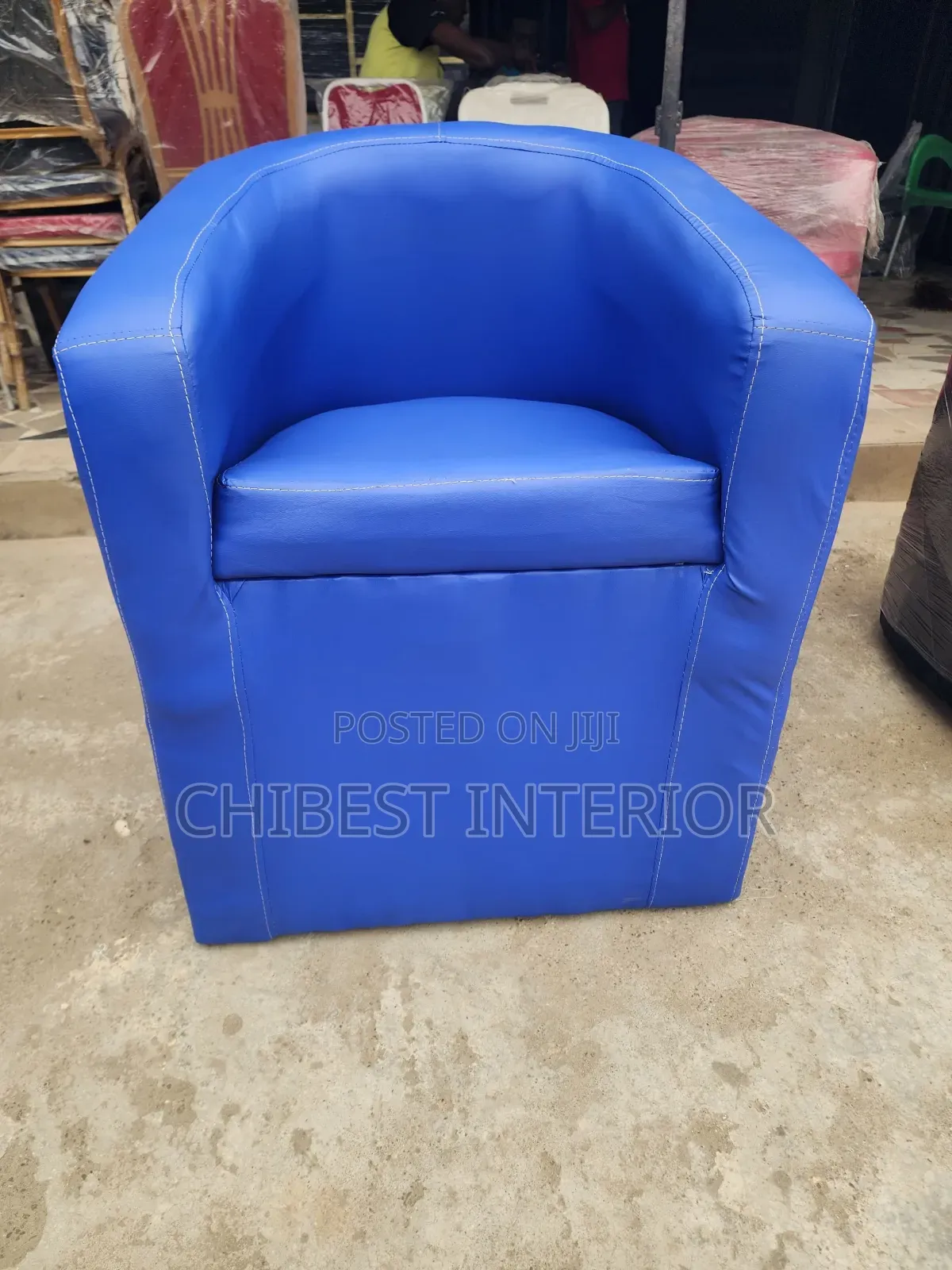 Single Seater Leather Sofa Couch.