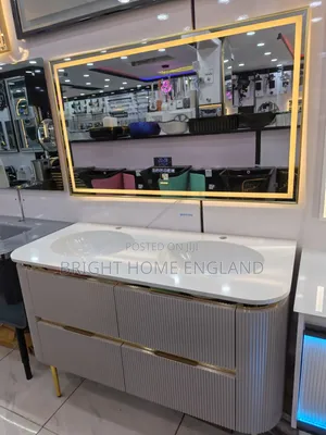 Marble Cabinet With LED Mirror
