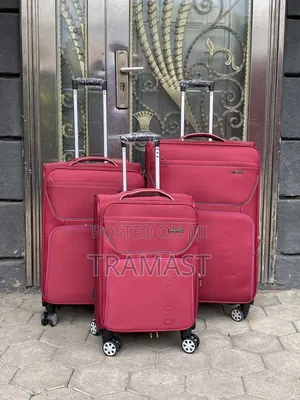 Swiss Polo Polyester Luggage Set in Ikeja– Red