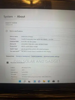 New Laptop Dell Latitude 3120 8GB Intel Celeron SSD 128GB