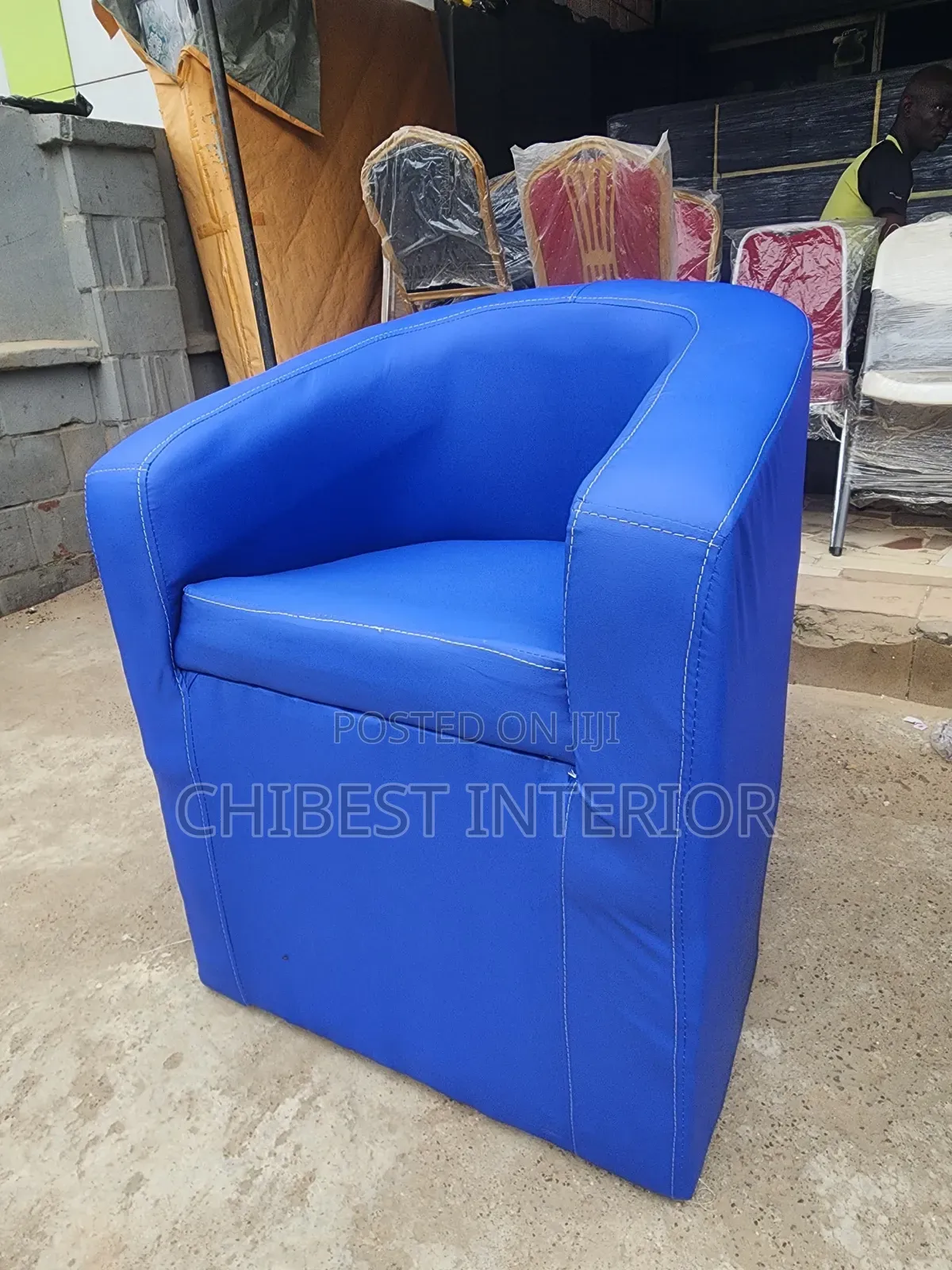 Single Seater Leather Sofa Chair