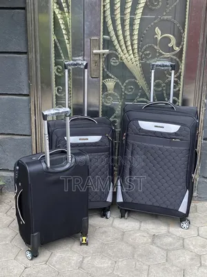 Swiss Polo Polyester Luggage – 3 Pieces Black