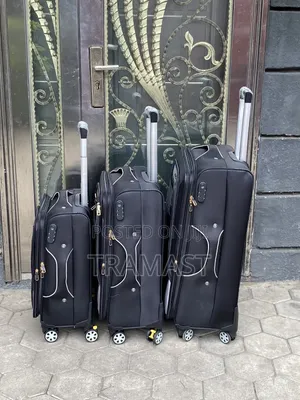 Swiss Polo Polyester Luggage – 3 Pieces Black