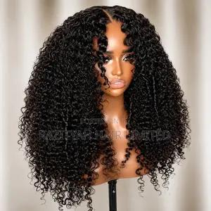 Voluminous 360 Lace Front Kinky Curly 4/4 Lace Closure Women's Wig