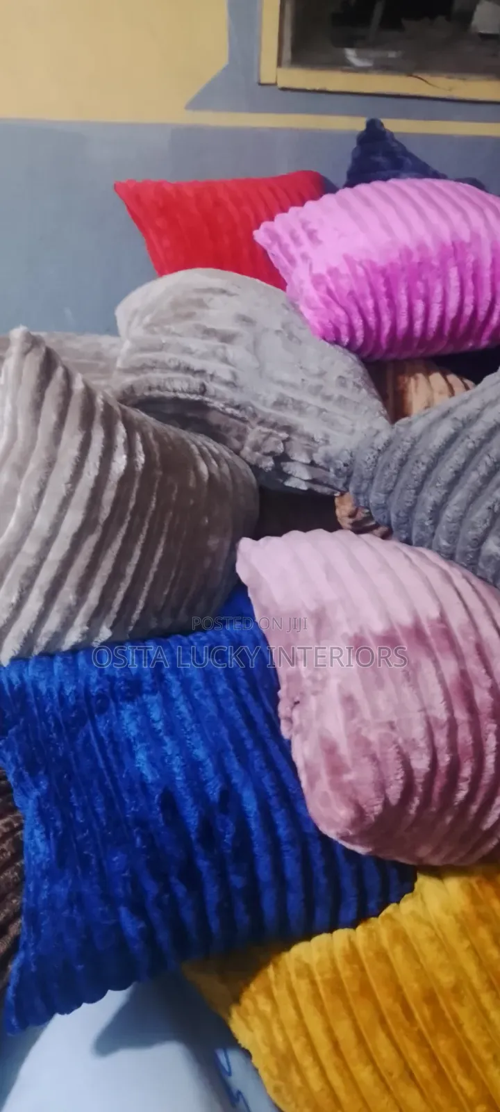 Throw Pillows in Different Colours
