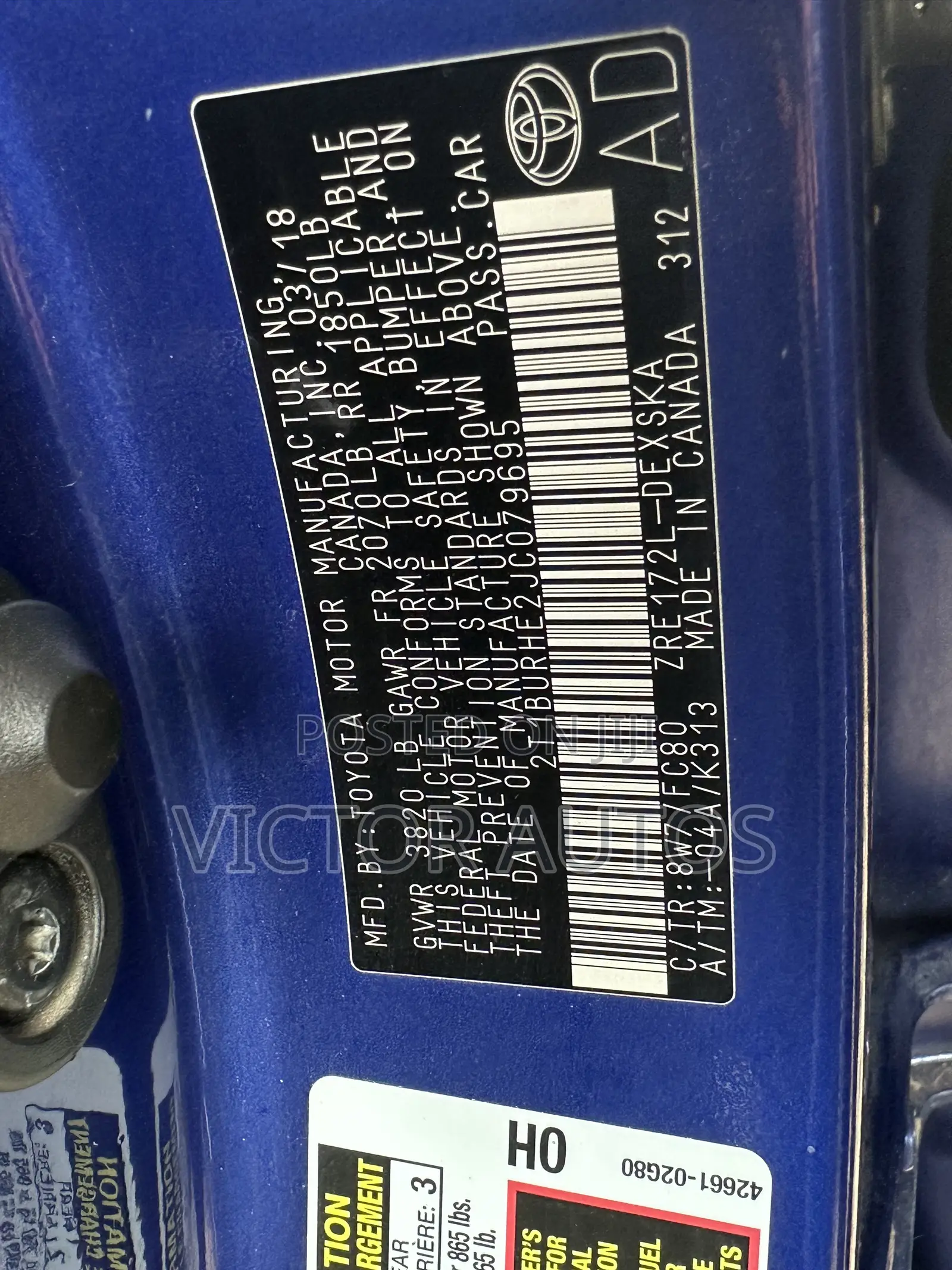 Toyota Corolla 2018 Blue