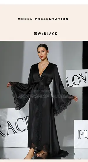 Long Luxury Lacey Robe