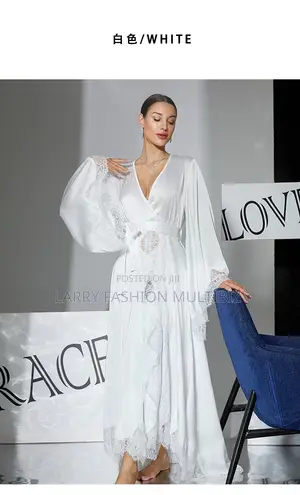 Long Luxury Lacey Robe