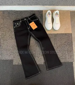 Premium Luxury Amiri Western Themed Patches Rivet Detailing Denim