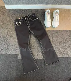 Premium Luxury Amiri Western Themed Patches Rivet Detailing Denim