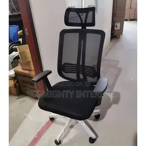 A Set of Office Table With Office Executive Chair