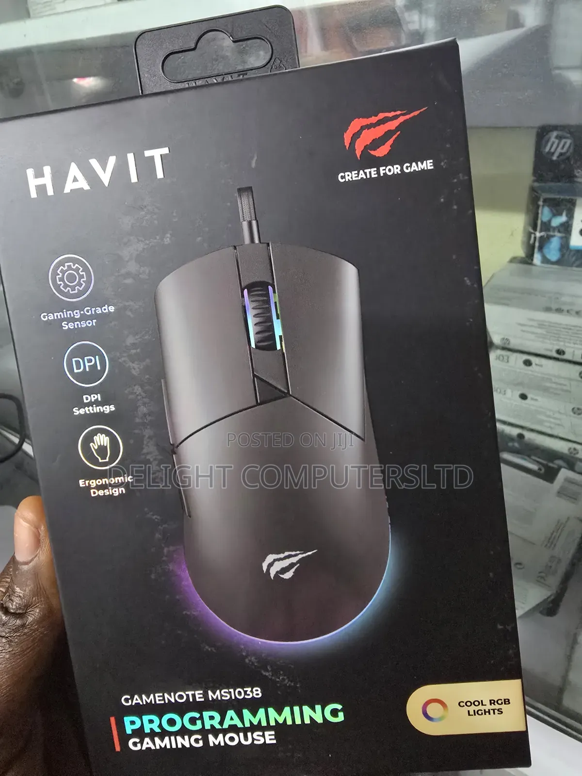 Gamenote Ms1038 RGB Backlit Programmable Gaming Mouse