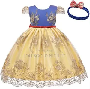 U. S. A Made Ball Dress(Mixed Blue Gold Colour)