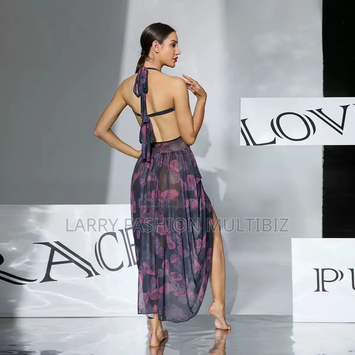 Floral Purple Gown