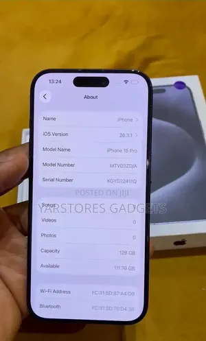 Apple iPhone 15 Pro 128 GB Black
