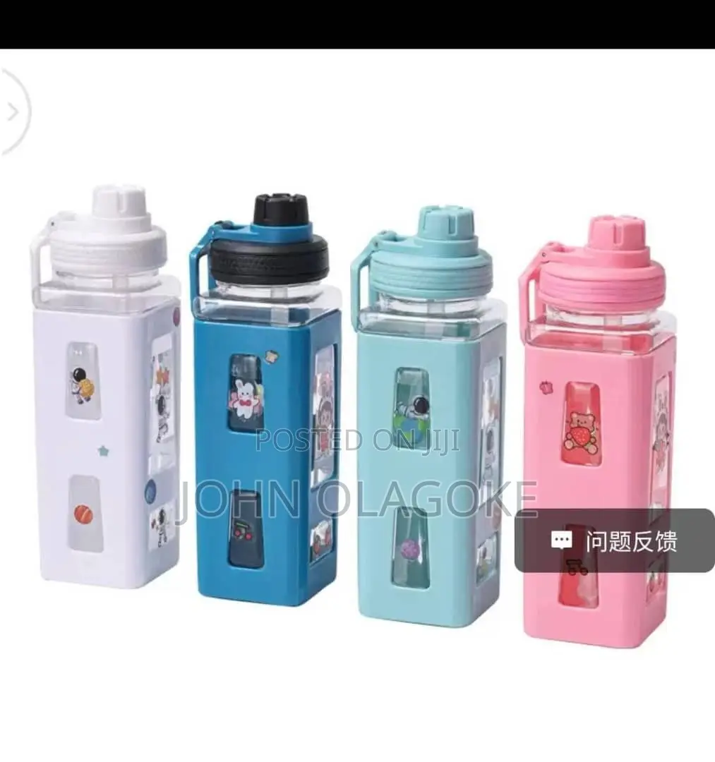 1L 3D Kids Water Bottle With Stickers