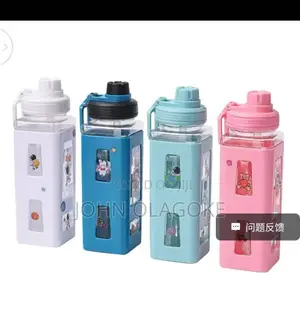 1L 3D Kids Water Bottle With Stickers