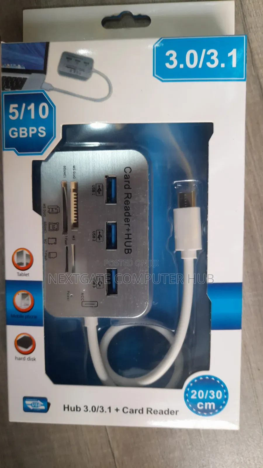 Multi Functional Card Reader With 3.0 USB Hub