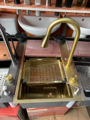 Smart Golden Kitchen Sink