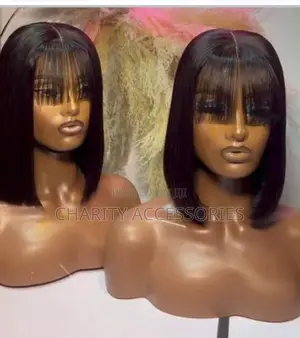 Short Bob Wig With Fringe