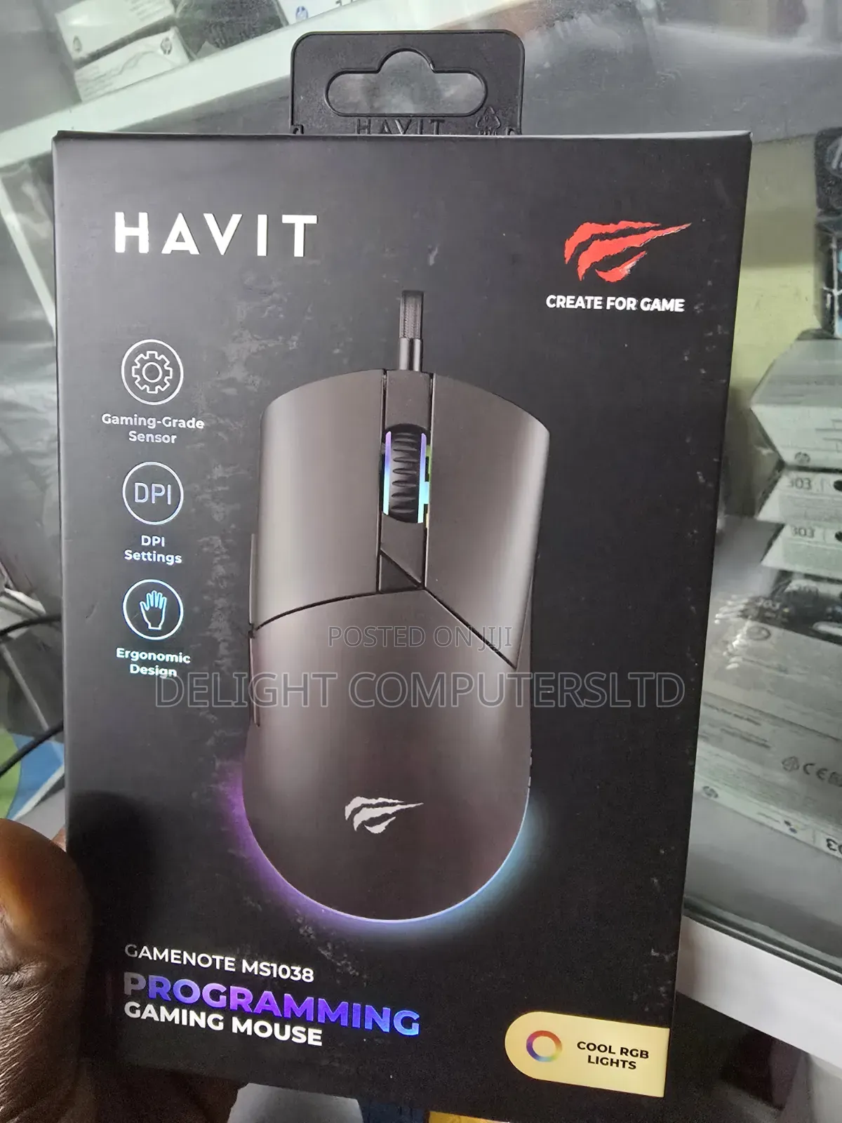 Gamenote Ms1038 RGB Backlit Programmable Gaming Mouse