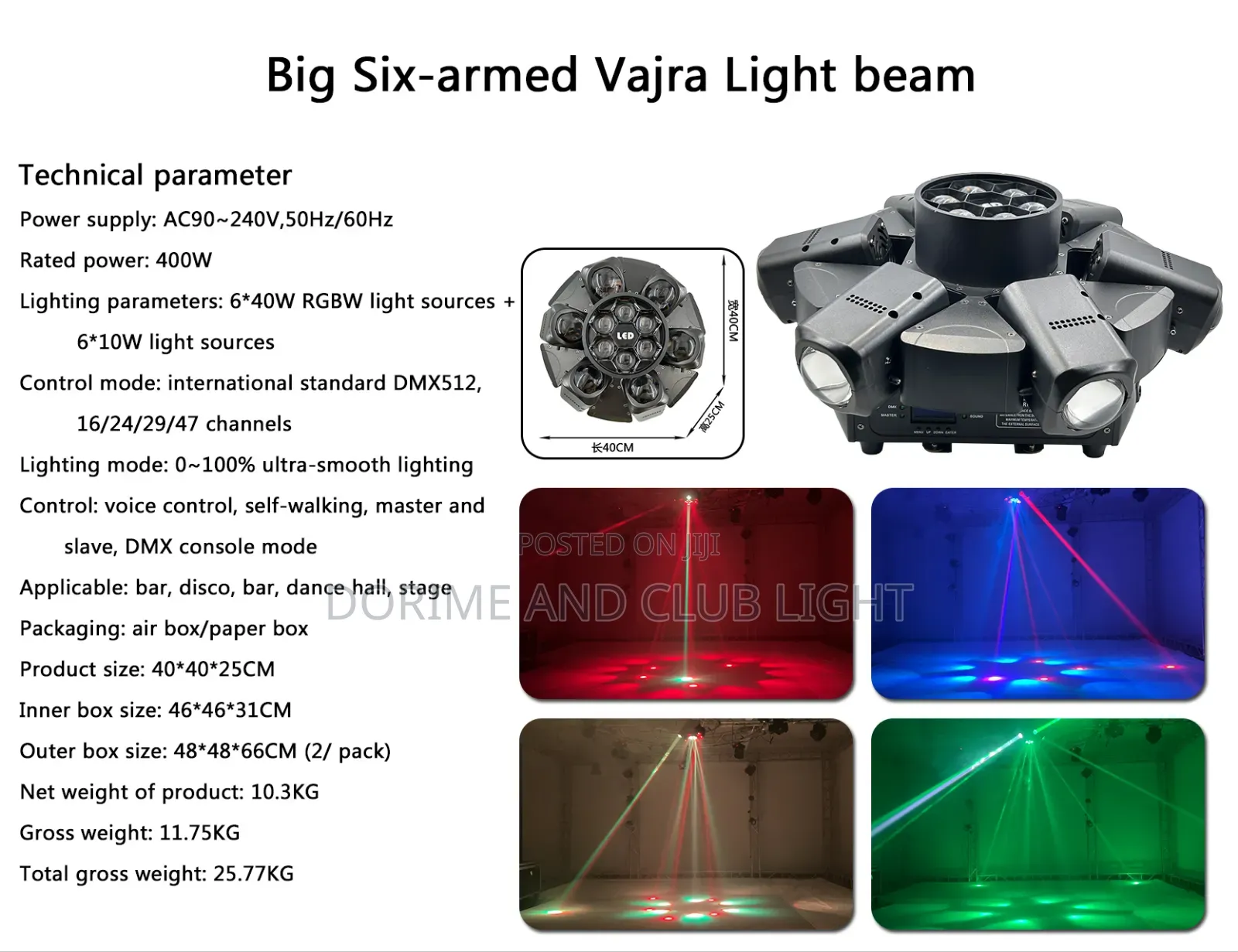 Six Arms BIG Moving Head Beams