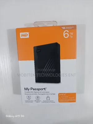 6TB WD My Passport External Portable Storage Hard Drive