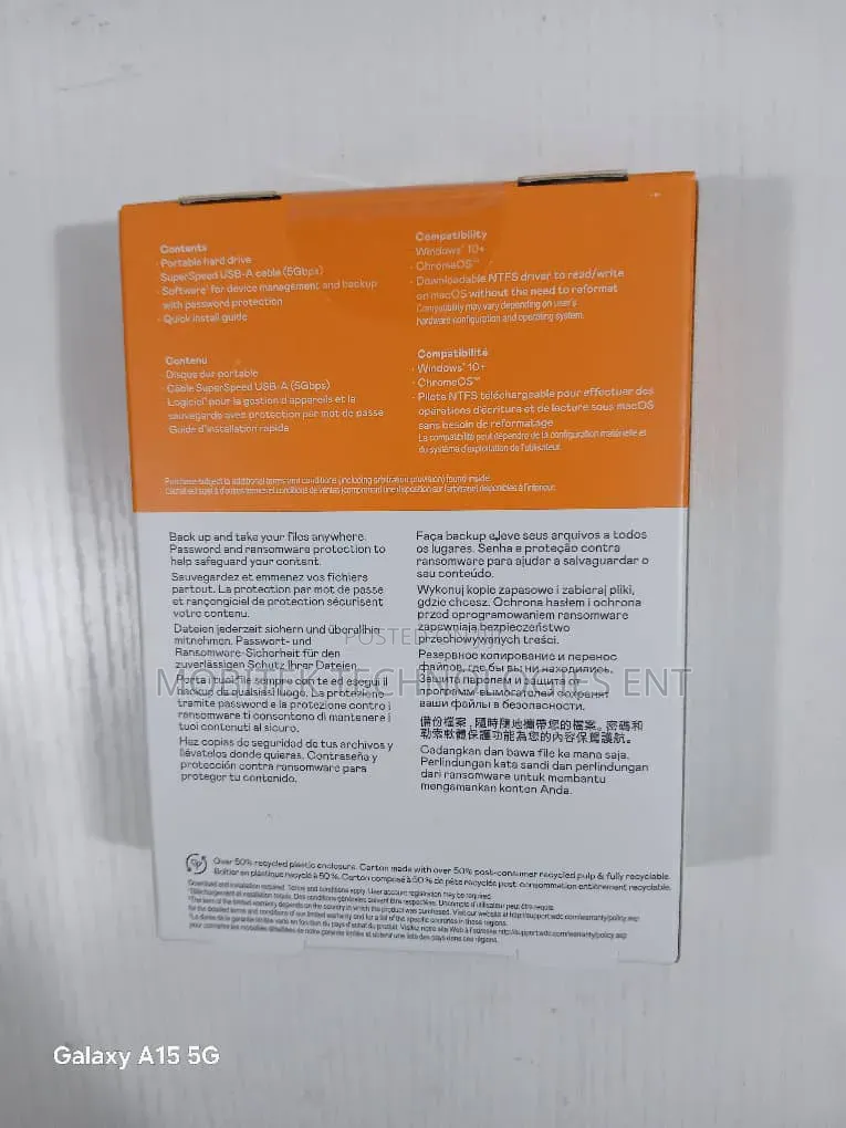 6TB WD My Passport External Portable Storage Hard Drive