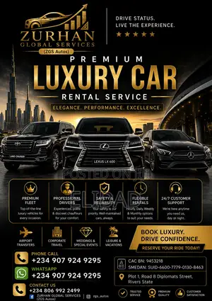 Executive Luxury Car Rental Services in Port Harcourt – ZGS