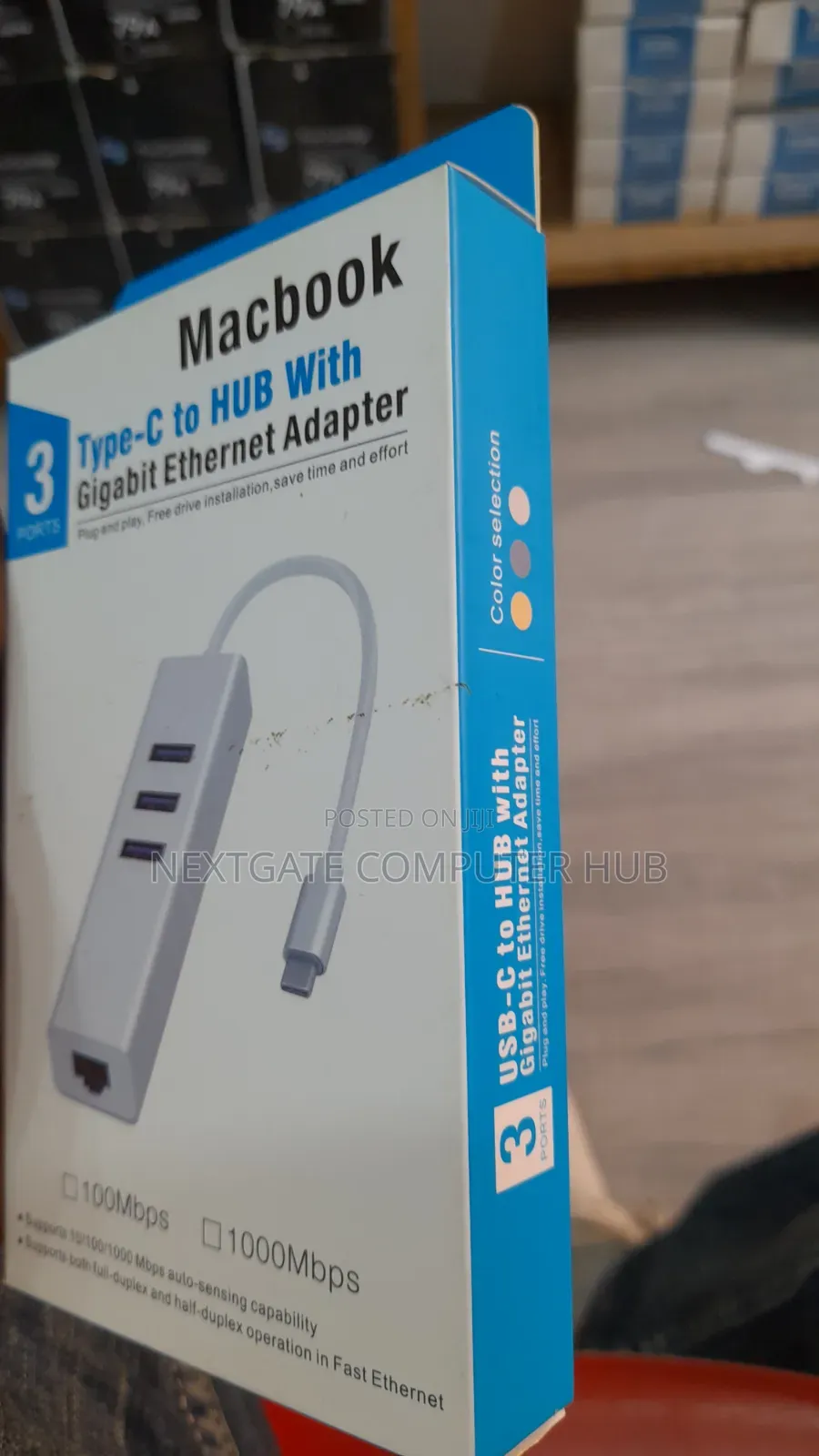 Macbook Type-C to USB Hub With Gigabit Ethernet Adapter