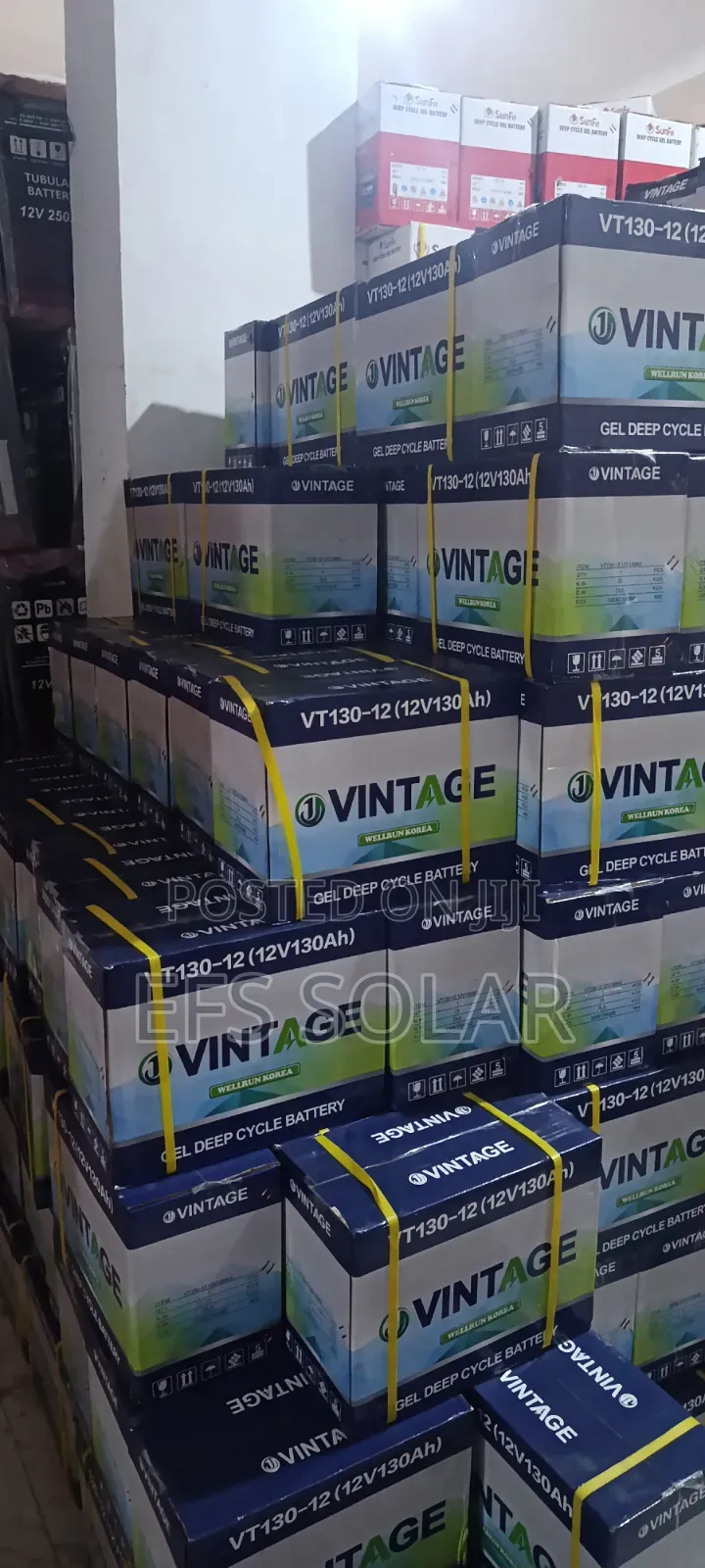 Vintage 12V 130Ah GEL Deep Cycle Solar Battery