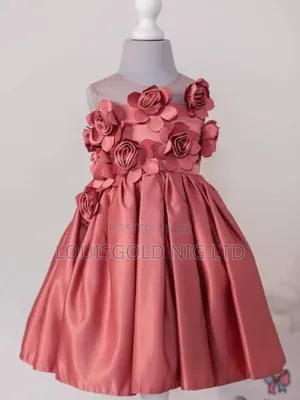 Children's Princess Party Dress (Pink)