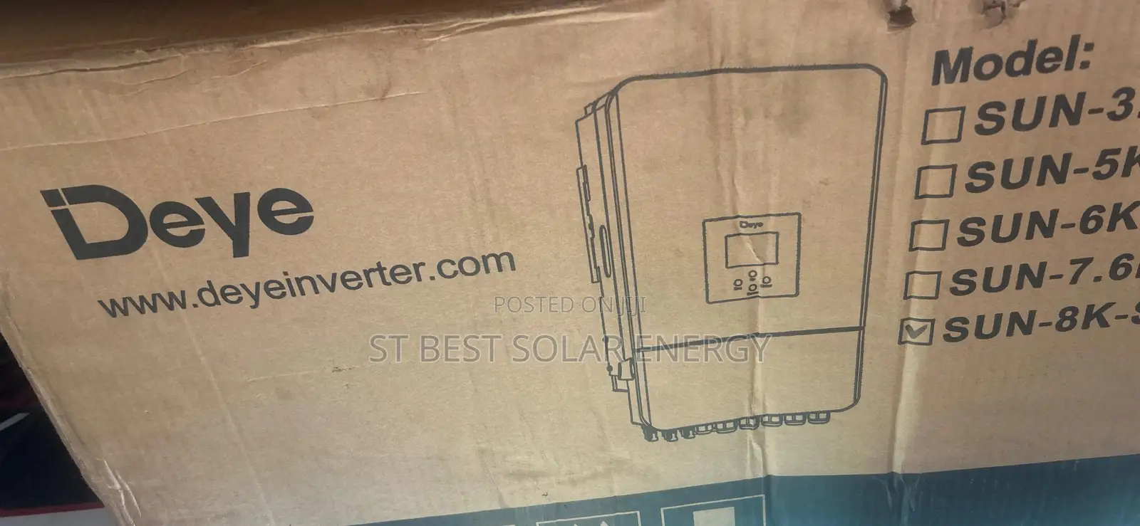 8kva Deye Inverter (Single Phase)