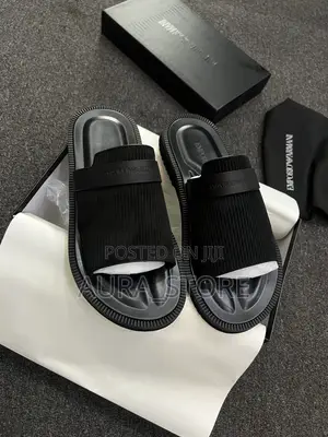 Emporio Armani Men's Corduroy Slide