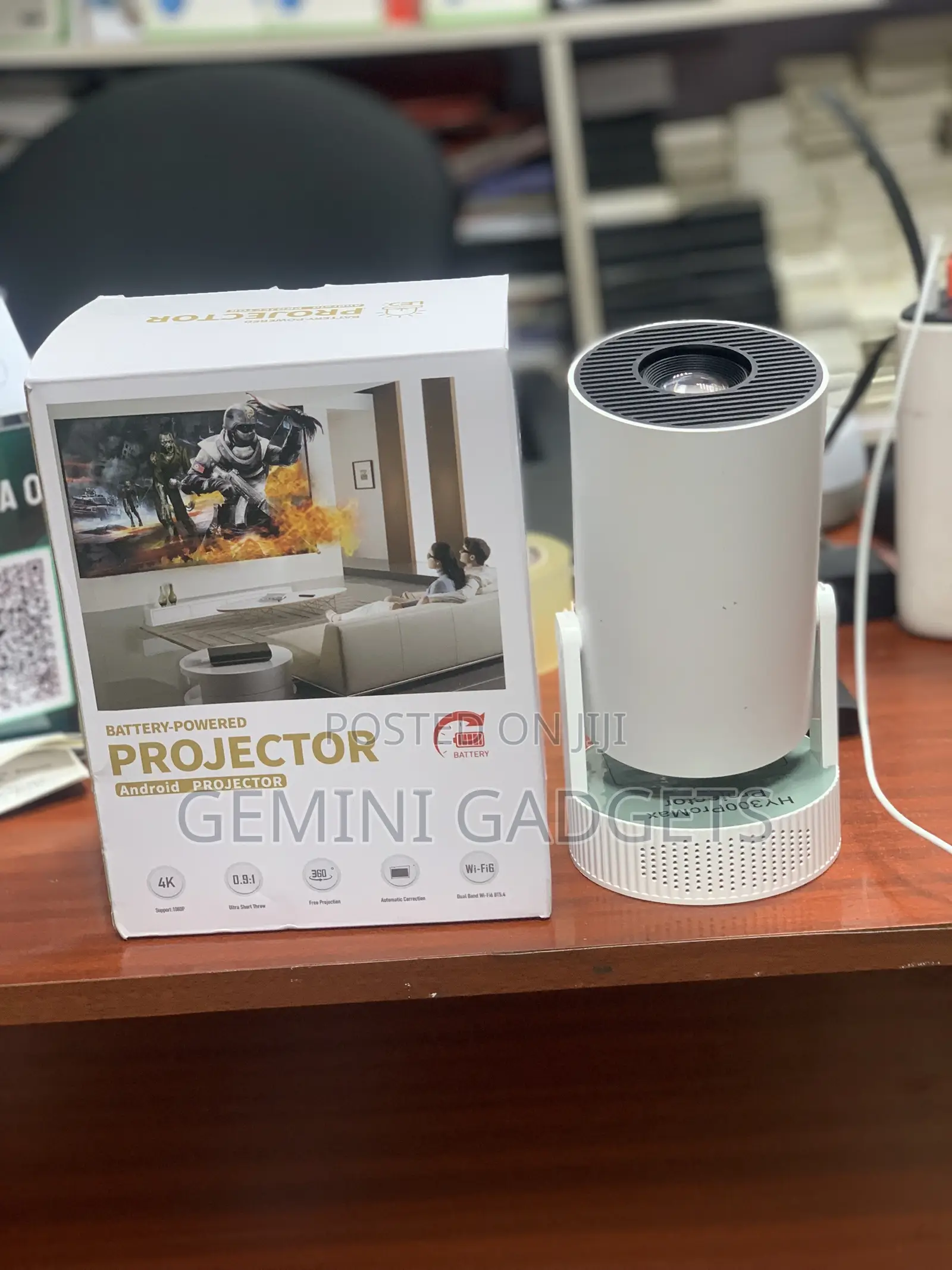 Rechargeable Smart Android Projector