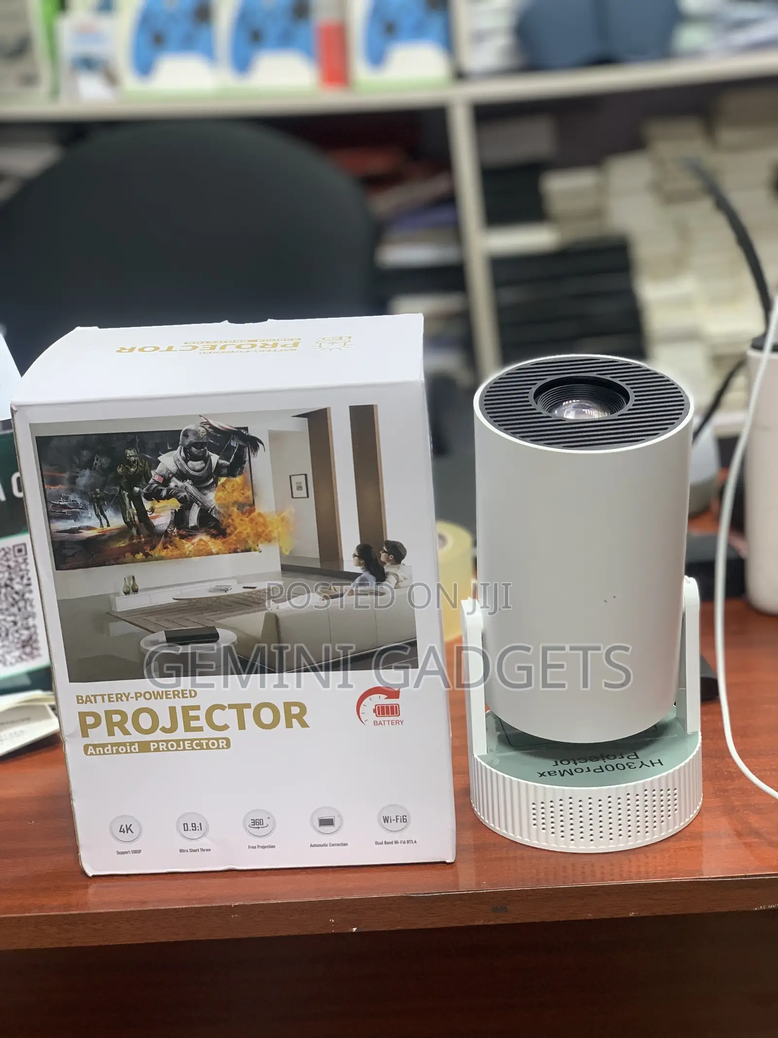 Rechargeable Smart Android Projector