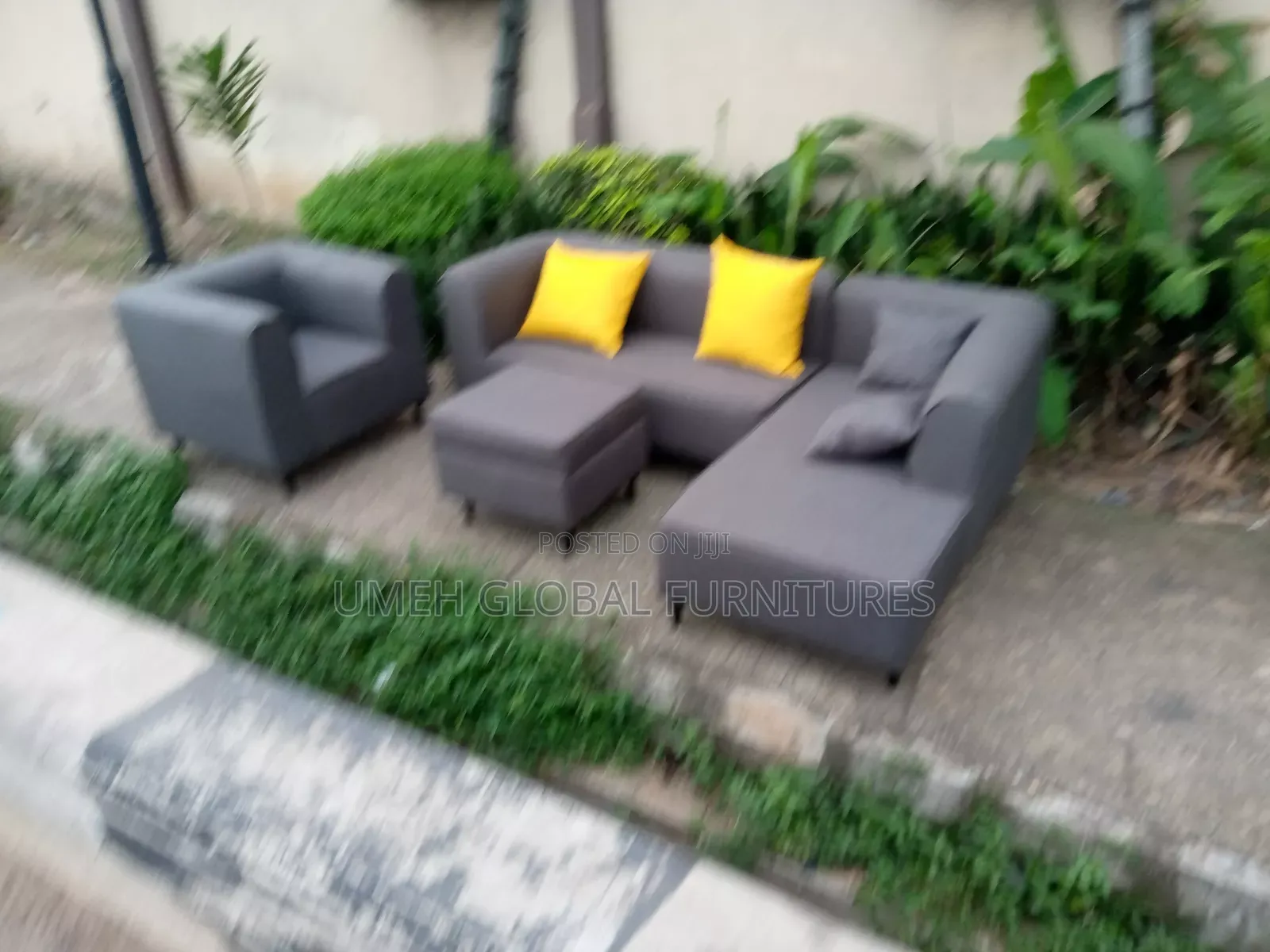 Quality L Shape With Single and Ottoman