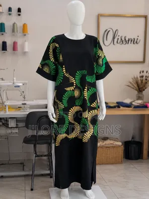 Ankara/Crepe Bubu Gown
